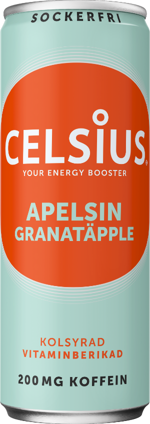 Celsius Apelsin Granatäpple